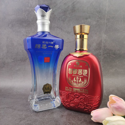 婚慶喜宴玻璃酒瓶 500ml酒瓶種類齊全 工藝噴涂酒瓶耐熱